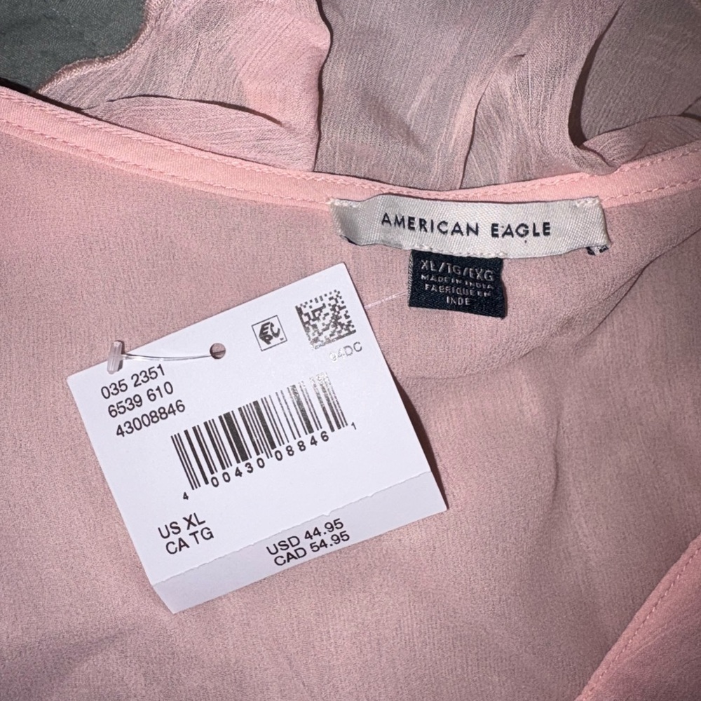 American Eagle Outfitters Pink Blouse